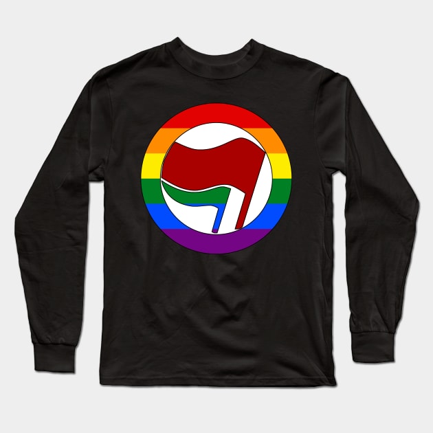 LGBTQ Antifascist Action Long Sleeve T-Shirt by dikleyt